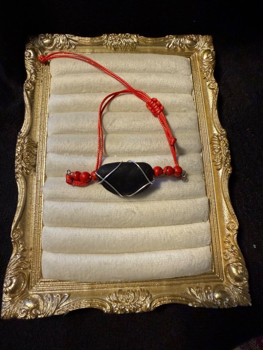 Seaham Red Tide – Rare Pirate Glass Adjustable Cord Bracelet